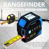 Portable Tape Measure 4-in-1 Laser Digital Measuring Tape High Precision Rangefinder Laser Distance Meter LCD Screen Display