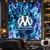 Wall Hanging Tapestry Olympique Lyonnais FC Print Cloth for Living Room Bedroom Home Decor