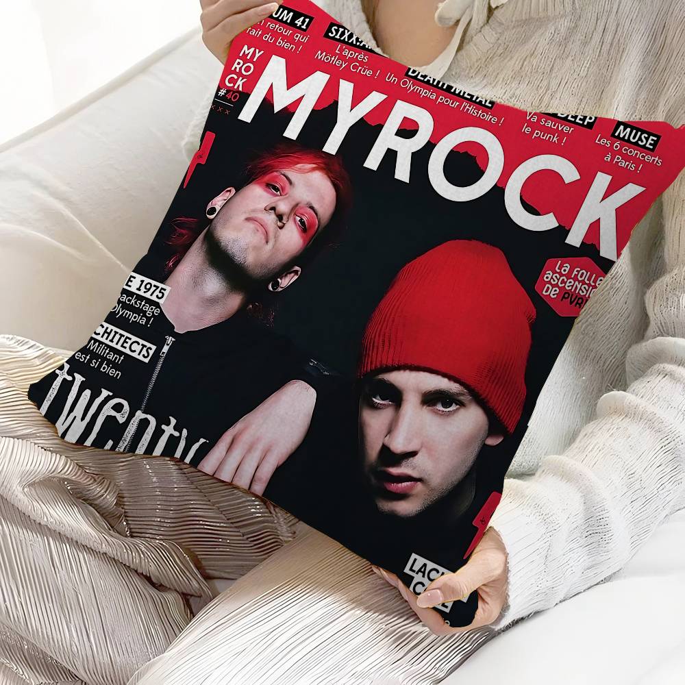 Группа T-Twenty O-One P-Пилоты Наволочка Чехол для диванной подушки Украшение дома Детский подарок 12x12Inch