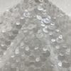 Stretch Mesh Fabric with Shell Sequins Beads Shimmer Embroidery for Women's Dresses Evening Gowns Kids' Clothing Shoes Bags