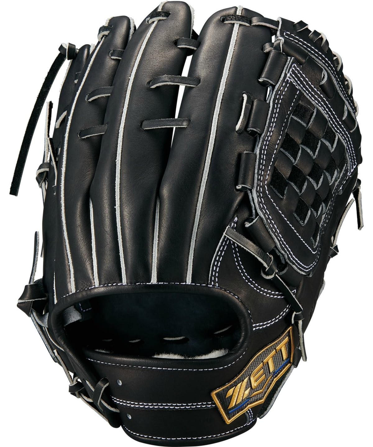 ZETT Neo Status Бейсбольная перчатка для игрока Сосуке Генда на вторую базу, размер BPGB12650N, тип: шорт-стоп, для правши, цвет: черный, 4,