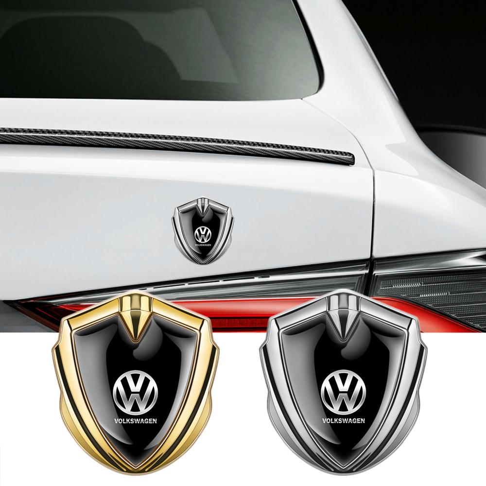 VW Valve Stems Caps 3D Metal Car Body Trunk Fender Decoration Shield Stickers For Volkswagen VW GOLF 6 7 Polo Tiguan JETTA GTI PASS EQ1