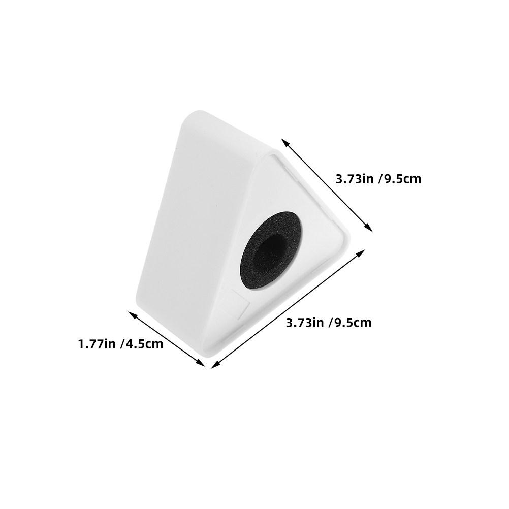 3Pcs Taibiao Microphone Flags Plastic Mic Logo Station Multi Functional Interview Recording Speech Logo Triangle