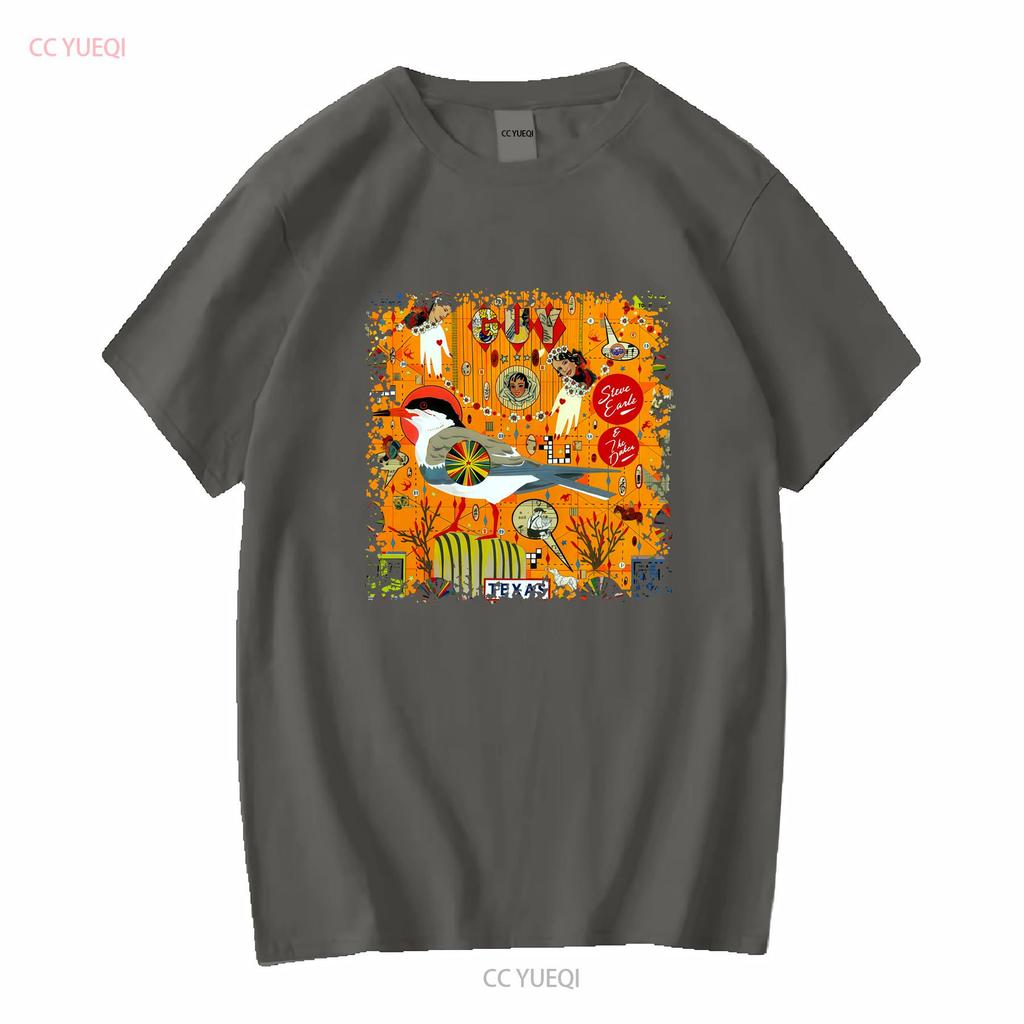 Steve Earle Band T Shirt Mans Fashion  Tops Summer Casual Vintage Washed Fashion Soft Designer Clothes Stylish Breathable