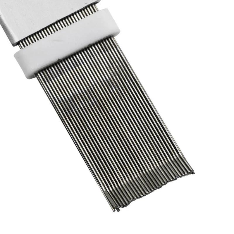 Air Conditioner Fin Cleaning Comb Stainless Steel Condenser Radiator Fin Brush Cleaner Repair Tool Coil Comb Household Cleaning