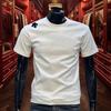2026 New Men's Korean Casual Short Sleeved Round Neck Cotton T-shirt Summer Fashionable and Comfortable Versatile Top