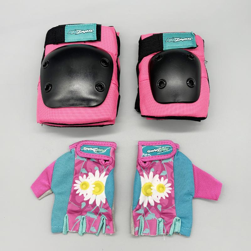 Children's Skateboard and Cycling Protective Gear Set: Knee Pads, Elbow Pads, and Wrist Guards for Teens