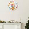 Acrylic Quiet Not Ticking Wall Clock Colorful Art Print Easy Mounting Perfect For Kitchen Living Space Decoration