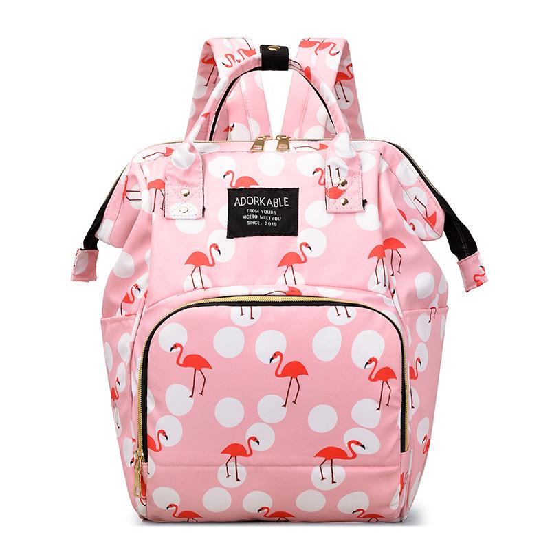 2025 Stylowy Nadruk Duża Pojemność Podwójny Plecak i Torba na Ramię dla Mam