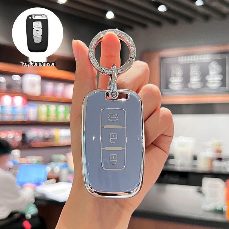 Compatible Key Cover for Beijing Hyundai Sonata 8, Old ix35/Langdong Models