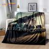 Coperta morbida in flanella 3D con motivo Camion per Letti Camera da letto Divano Picnic, Coperta da lancio per Coprire Tempo libero all'aperto Riposo Regalo