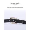 Casual Belt - Versatile Decorative Belt with Unique Engraved Antique Silver Buckle - Three-piece Set for Flat Waistbands