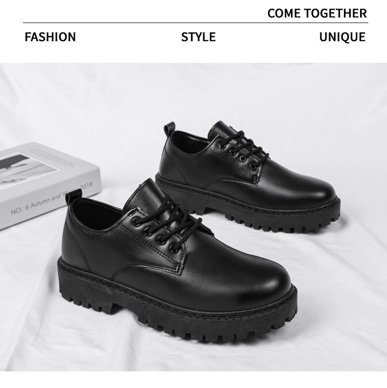 Herren Herbst 2024 Lässige Business Lederschuhe: Trendige wasserdichte Martin Boots im britischen Stil