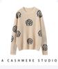 Women's 100% Pure Cashmere Loose Fit Round Neck Sweater - Versatile, Slimming Pullover for Autumn/Winter