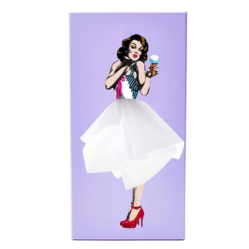 Adorable Marilyn Monroe Skirt Girl Tissue Box Cartoon Decorative Paper Holder