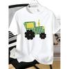 European Sizes Boys' And Teenager T-Shirt, Trendy Logo And Car Print, Short Sleeve Design, Suitable for Indoor Outdoor Casual And Sports Scenes