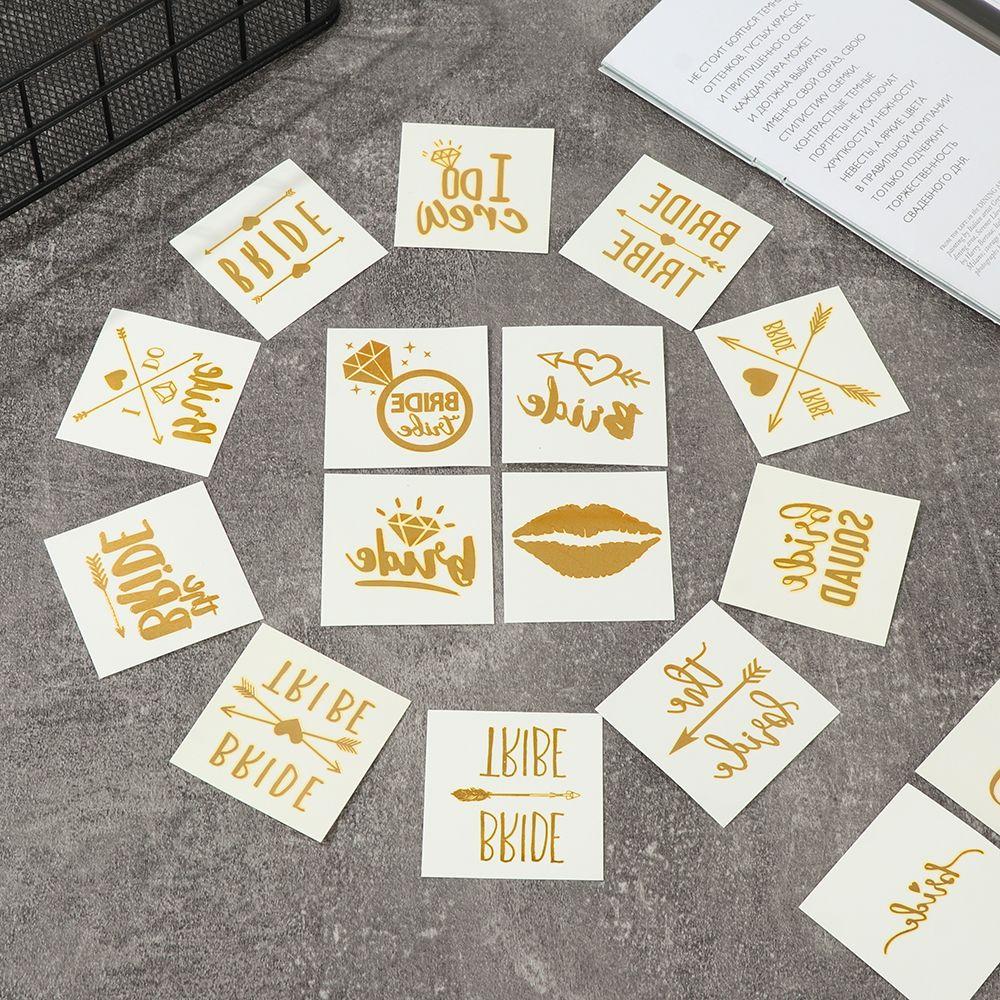 Bernvakarių lipdukas Nuotakos tatuiruotės lipdukas Nuotakos vakarėlio dekoracija Nuotakos komandos laikina tatuiruotė