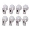 4/8Pcs Shower Curtain Clips with Suction Cup to Prevent Water Splashing Out Windproof Splash Guard Clip for Bathroom