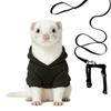 Frettchen Kleidung Verstellbarer Pullover Hoodie Kostüm Frettchen Kostüm Und Leinen Set Für Hamster Chinchilla Kaninchen Welpen Kätzchen