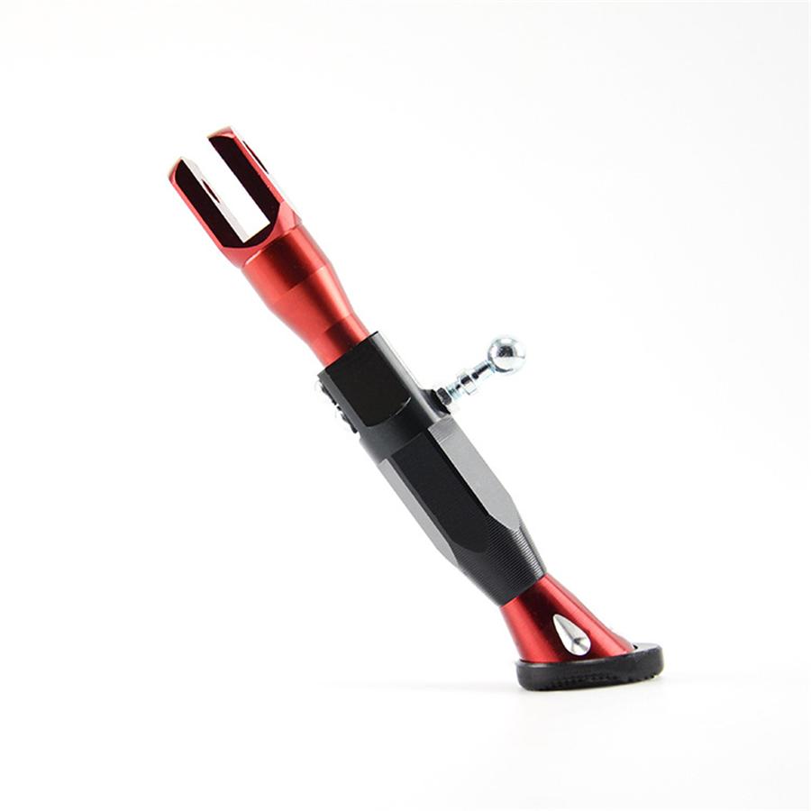 Universal Motorcycle Parts Adjustable Height 21-25CM Kickstands Motor Scooter Modified Foot Bracket CNC Aluminum Alloy Side Stands