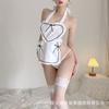 Sexy lingerie maid sweet nurse outfit free crotch apron girl temptation pure lust suit cosplay