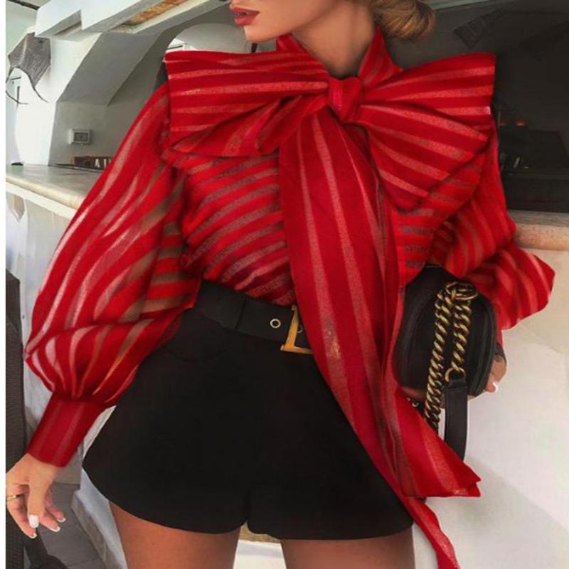 Women's Long-sleeved Wide-collar Top Bottoming Shirt Blouse