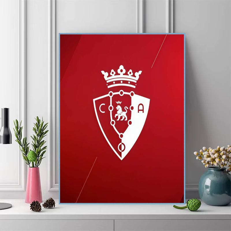 Osasuna Pride 100% Round Full Drill 5D DIY Diamond Painting Embroidery Cross Stitch Rhinestone Décor
