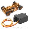 RC Car Servo for Wltoys 1/28 284131 RC Car 28T High Hardness Stable Reliable Steel RC Digital Servo with Servo Arm Screws