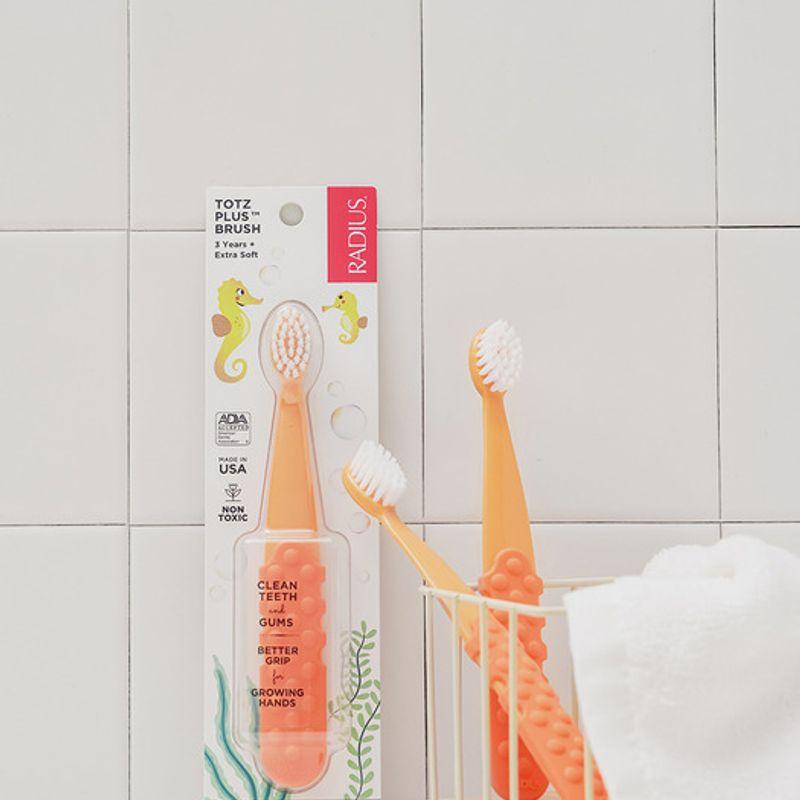 Radius 3-Step Tots Plus Toothbrush for Children Ages 36 Months to 8