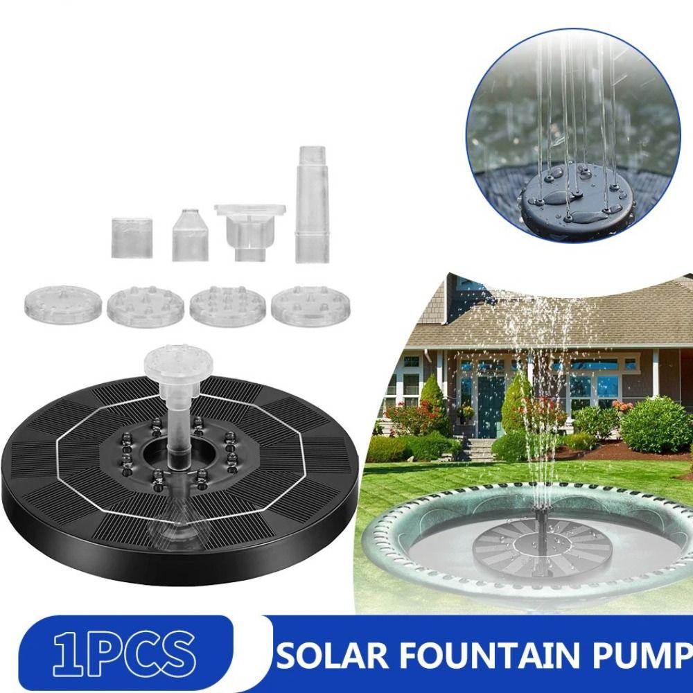 

Плавающий солнечный фонтанный насос Энергосберегающий фонтан для купания птиц Красочный солнечный фонтанный бассейн