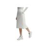FILA Milano Italian Luxury Sports Series Fashion Solid Color Comfortable Casual Long Skirt Women skirts White F11W445301F-WT