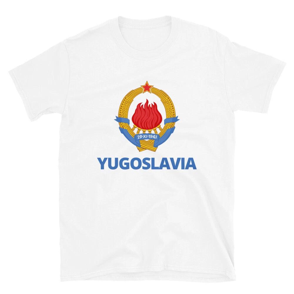 Yugoslavia Coat Of Arms Jugoslavija Grb Blue Classic Fit T-Shirt XL