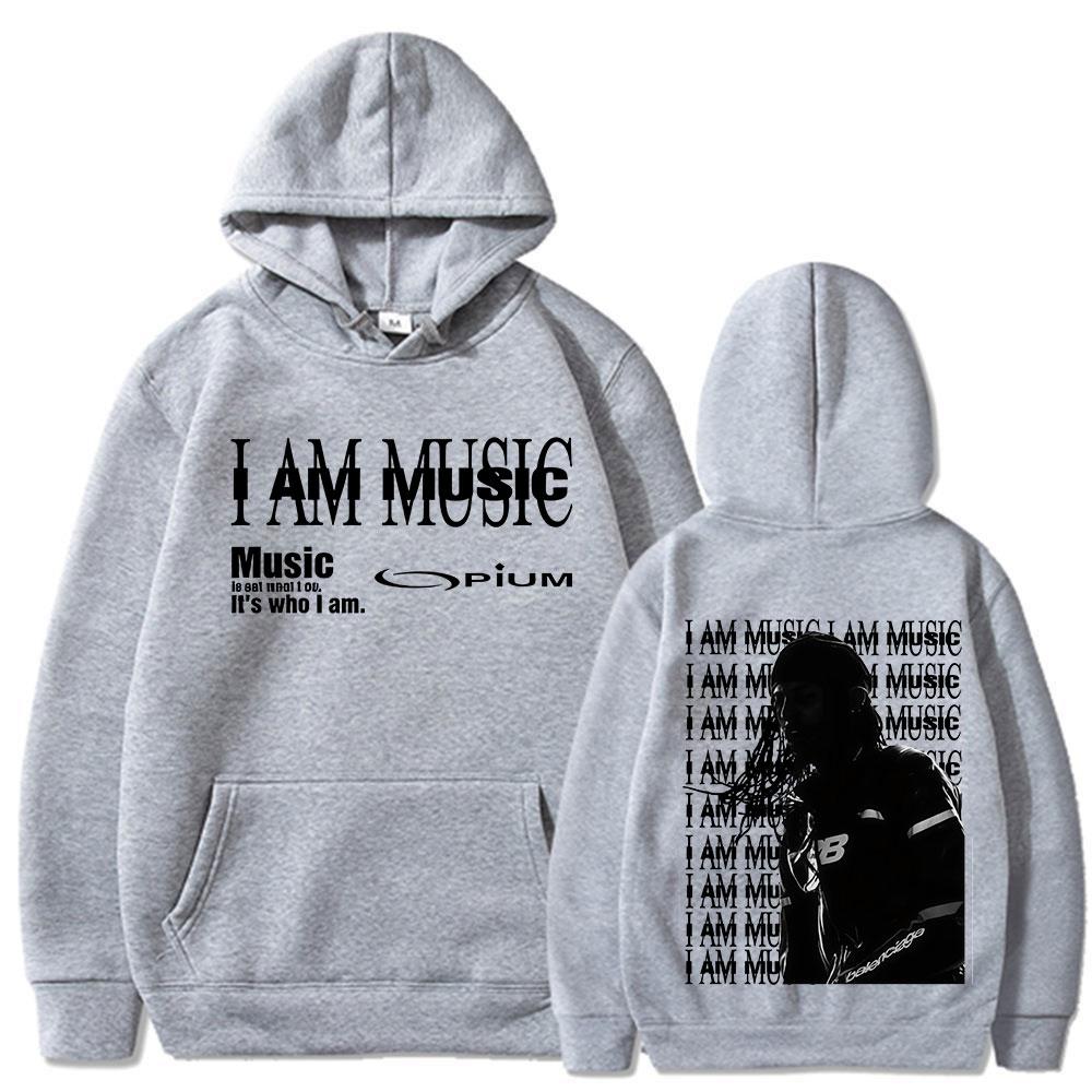 Rapper Playboi Carti I AM MUSIC Hoodies Opium Ken Carson Narcissist Long Sleeve Sweatshirt Men Women Hip Hop Oversized Pullovers