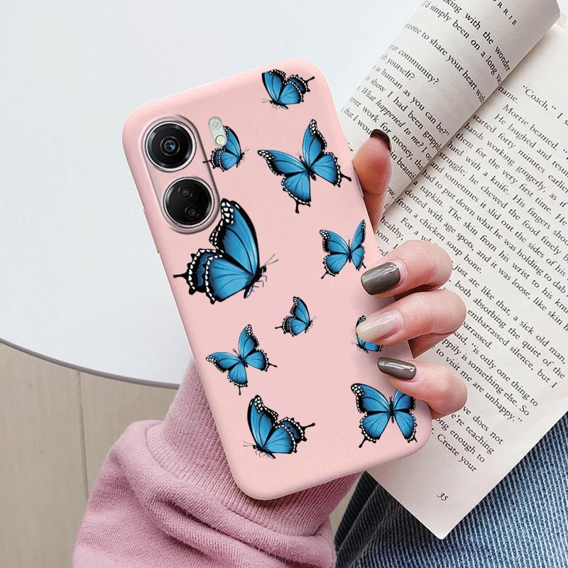 For Poco C65 Phone Case Silicone Soft TPU Protective Soft Cat Coque Para Fundas For Xiaomi Poco C65 Capa Little Dinosaur Shell