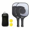 Fiberglass Pickleball Paddle Lightweight Pickleball Paddle Set Hexagonal Center Center Racket Long-Lasting Shielded Rim Sports