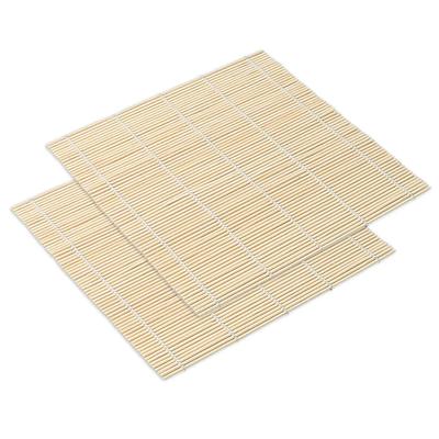 Stuoie Arrotolabili per Sushi in Bambù 24X24Cm Strumenti per Riso Onigiri Antiaderenti Fai da Te Stuoia per Sushi in Bambù Accessori da Cucina Giapponesi