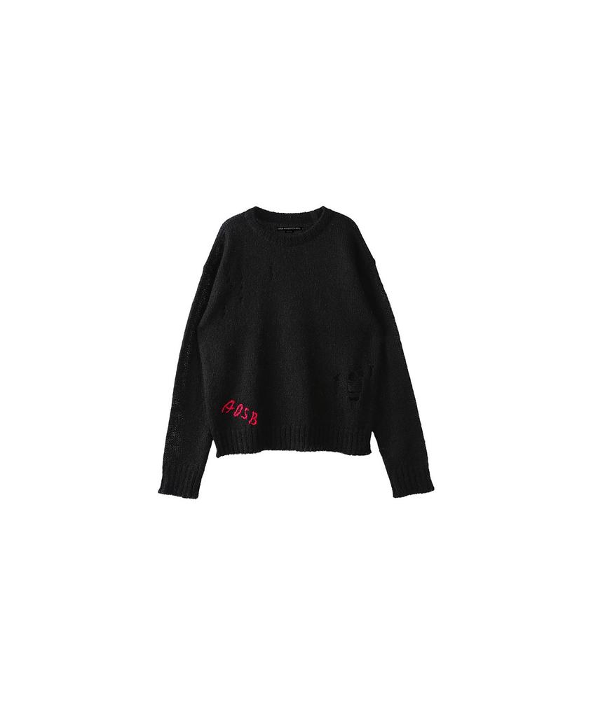 ADSB ANDERSSON BELL (Essential) Adsb Kid Mohair Crewneck Sweater Atb1038M(Black)