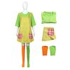 Costume Fille Costume de Fête Cool pour Femmes et Enfants Ensemble 3 Pièces Chemise à Manches Longues Costume Unique Mascarade Enfant pour Carnaval Mardi Gras Jeu de Rôle