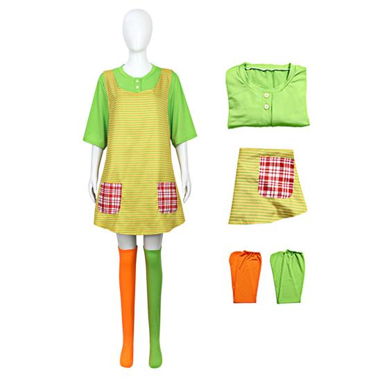 Costume Fille Costume de Fête Cool pour Femmes et Enfants Ensemble 3 Pièces Chemise à Manches Longues Costume Unique Mascarade Enfant pour Carnaval Mardi Gras Jeu de Rôle