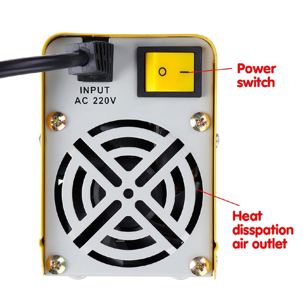 220V ZX7-200 Portable Mini Electric Arc Force Welding Machine With Insulated Electrode Inverter Welders