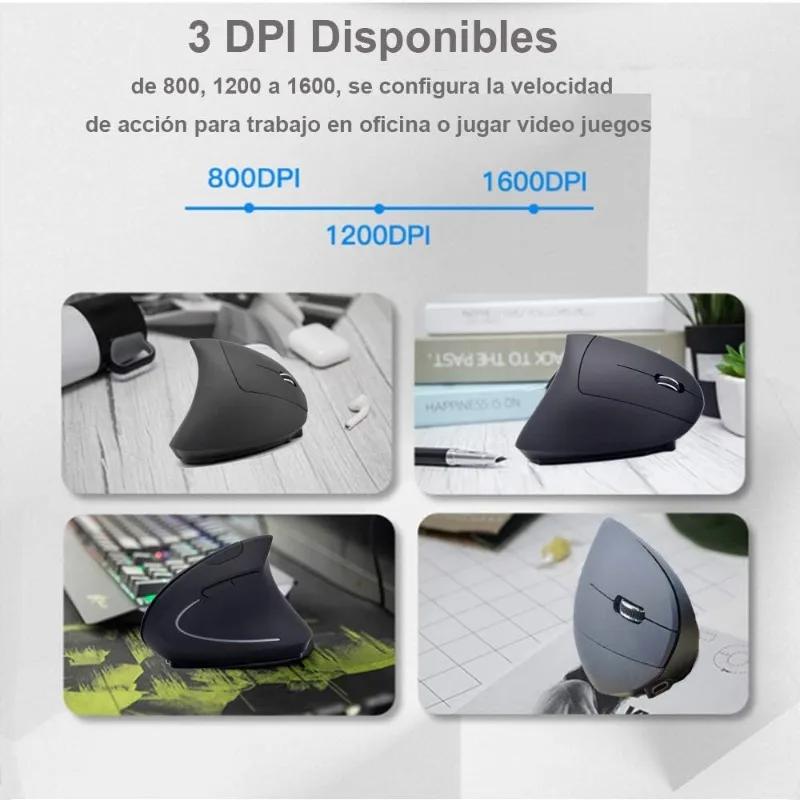 Wireless Bluetooth Vertical Mouse Personality Side Grip Ergonomic 2.4G Gaming Office Silent Photoelectric Bluetooth Mouse
