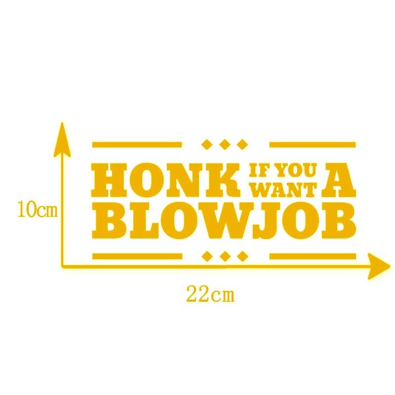 Divertente Adesivo Per Paraurti Auto, Macchina O Moto Con Scritta In Lingua Inglese "Honk If You Want A BlowJob - Foto 4