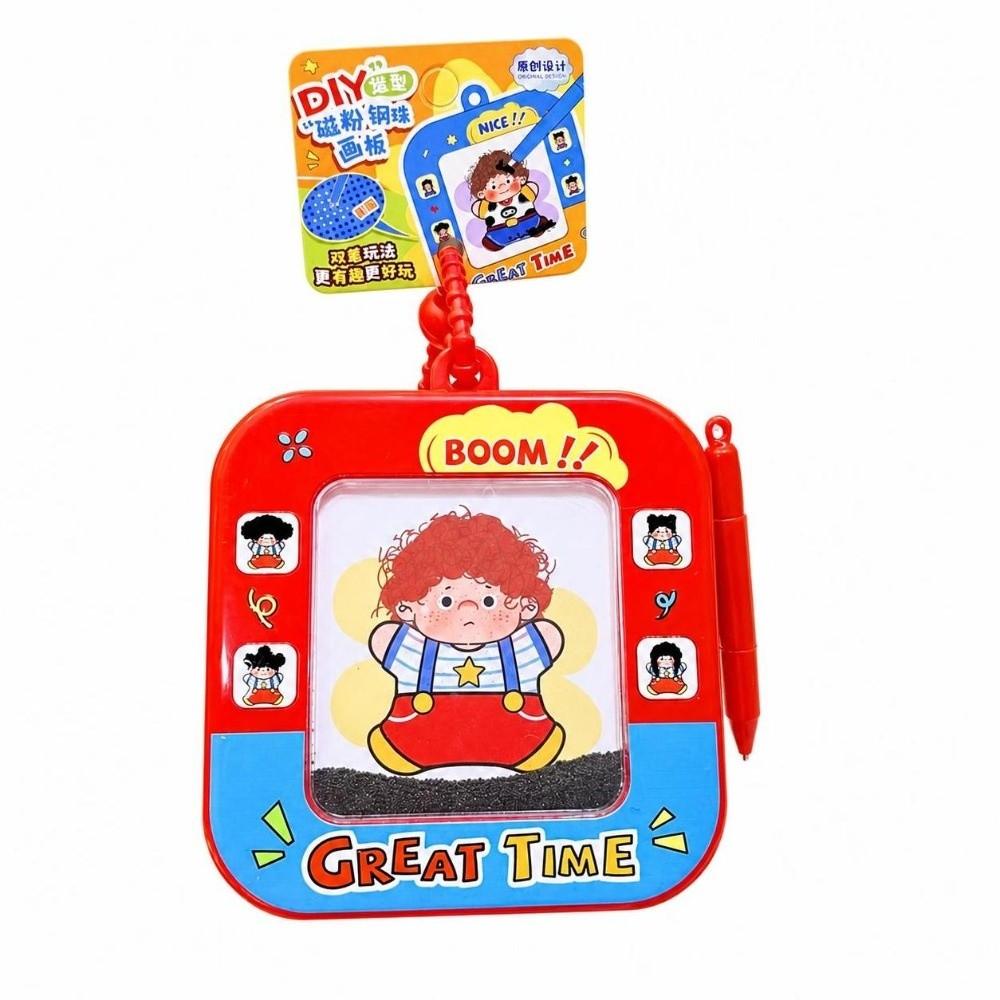 Magnetic Powder Magnetic Bead Board DIY Magnetic Doodle Board Mini Drawing Pad  Keychain Decoration
