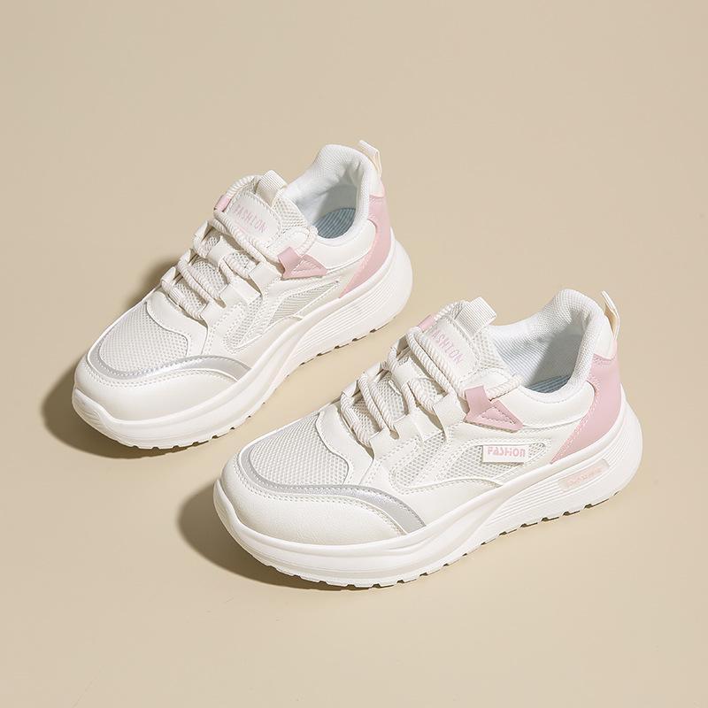 Casual Dad Shoes for Women Chunky Platform Sneakers Comfort Lace-Up Walking Shoes Non-Slip Tennis Sneakers Women's Breathable Athletic Running Shoes