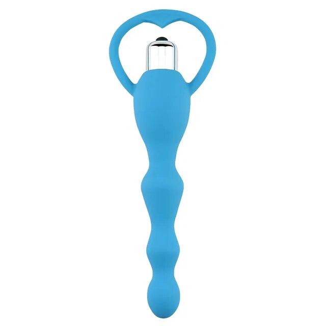 Vibrating Anal Plug Prostate Massage Soft Anal Beads Butt Plug Vibrators Sex Toys for Couples Butt Plug Silicone Adult Products