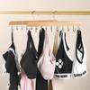 20 Hooks Wooden Belt Hanger Space-Saving Multi-Functional Organizer Clothes Drying Rack for Scarves Belts Bedroom Home Storage