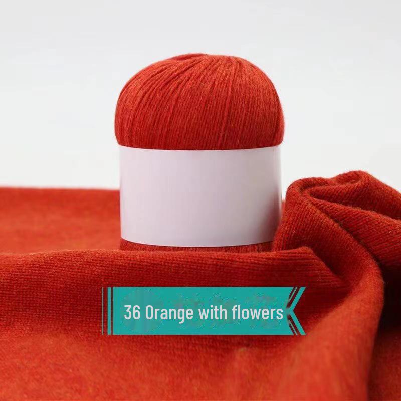 Hand-woven Cashmere Yarn - 3 Ply Soft Wool for Sweaters - Spot Processed Ball of Yarn