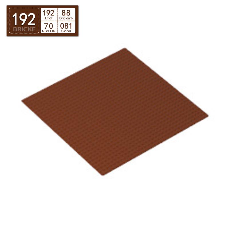 BRICKE 32x32 Building Blocks Baseplate Compatible with Lego 3811 Single коричневый