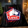 Lille Football Club Emblem Blanket Lightweight Ideal Bedding Blanket Perfect for Travel, Camping, Living Rooms, Offices, Sofas, Fan Christmas Gift