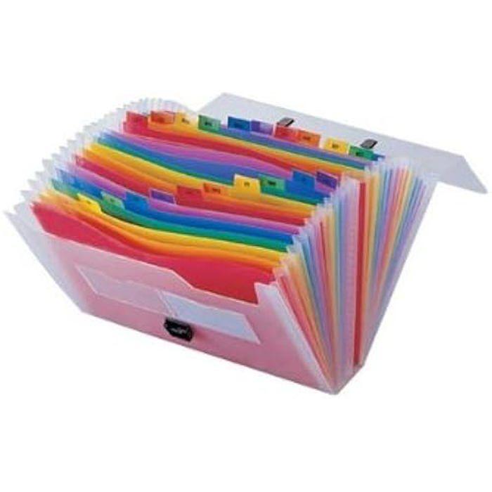 Trieur - LIDERPAPEL - 931822 - 26 Compartiments - Noir - Plastique - 8x33x27 cm